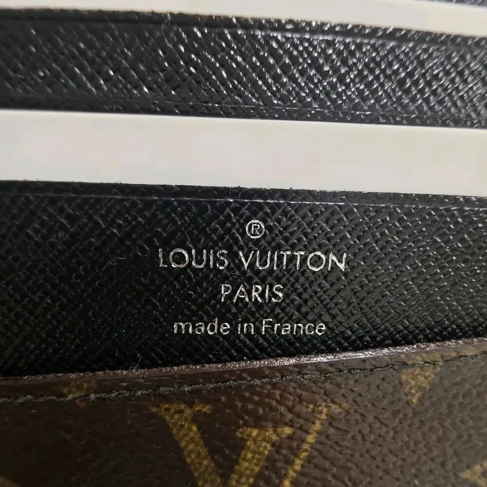 Authentic LOUIS VUITTON Monogram Macassar Gaspar Bi-Fold Wallet w/COA